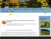 Tablet Screenshot of foliage-vermont.com